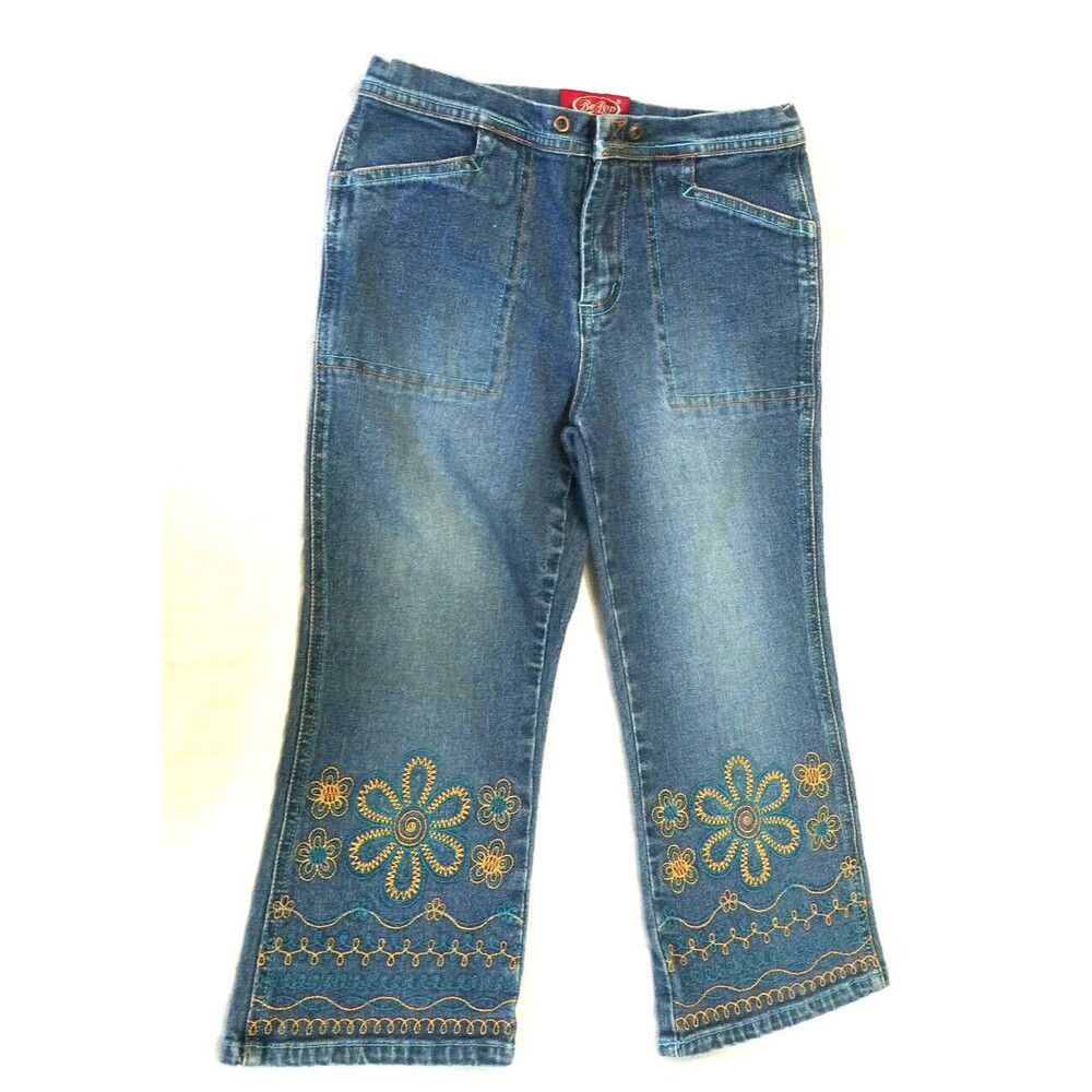 BE BOP GIRLS JEANS CAPRIS PANTS SIZE 10